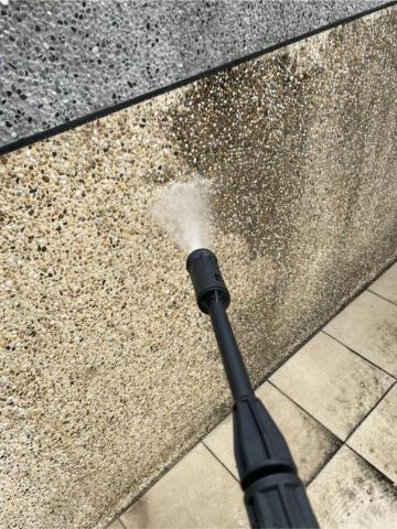 新竹阿得清潔 - 清洗陽台抿石