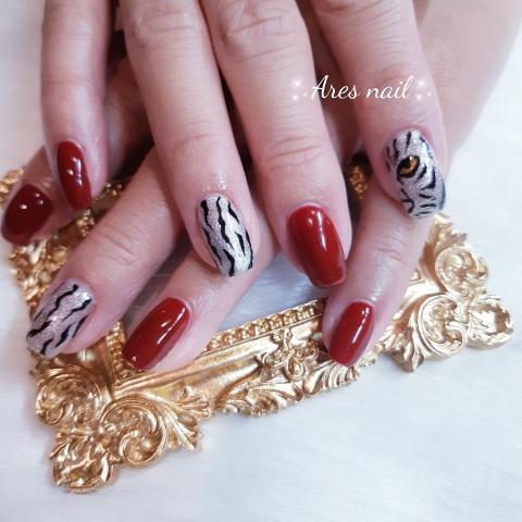 Ares nail - 手繪款虎虎生風