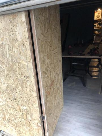 室內裝潢、建材買賣的佐佐木造 - 裝上後的osb輕隔間還有門片