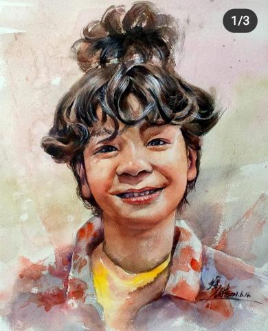 繪圖課程 - 人物水彩肖像