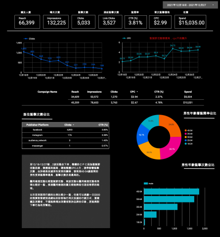 SurferBob 數位行銷 - 透過連結google ads、FB ads與GA網站綜合分析，幫客戶找到最合適的廣告預算配置
