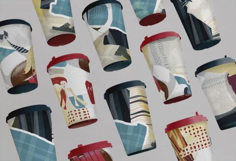 陳郁蓉 - Fascinating Life I 插畫與杯身設計 I