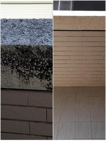 張馨云 - 陽台陳年霉垢清潔前後對比照