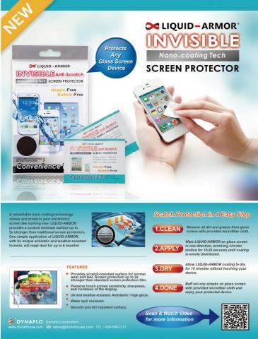 B&D設計 - Dynaflo 手機螢幕保護液海報、DM相關設計