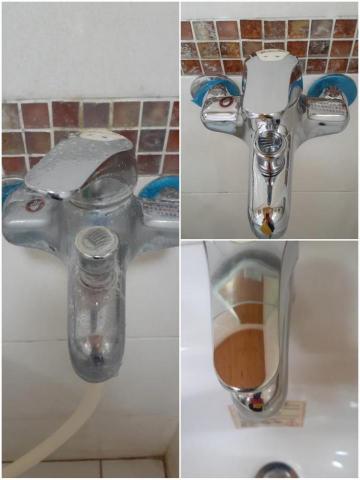 張馨云 - 不鏽鋼水龍頭陳年水垢清潔前後照