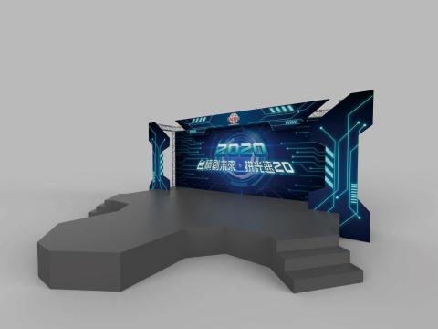 B&D設計 - 台積電2020尾牙活動舞台設計規劃3