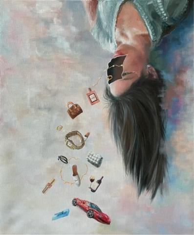 姍姍美術老師 - 老師作品（油彩）大學時期