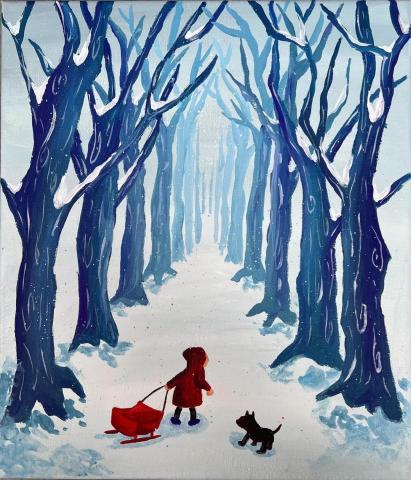 曾瓊儀 - 小紅帽，媒材：壓克力