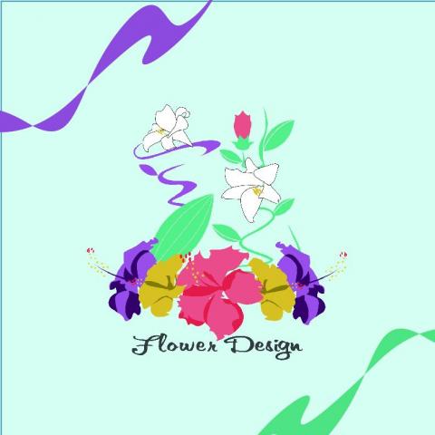 雅婷蔡 - 花店名片正面