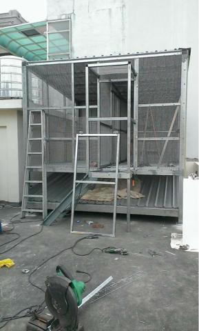 鉅霖鋼鋁工程行 - ➡️鴿舍骨架安裝 ⬅️