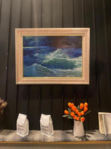 關於藝術與設計｜about art & design - 咖啡廳展覽油畫作品