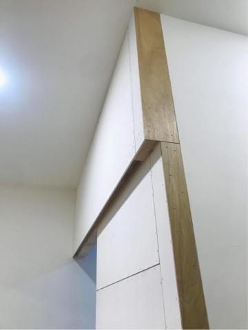 富穗室內裝修工程 - 木作拉門主牆框粗胚 富穗室內裝修工程 - 木作拉門主牆框粗胚