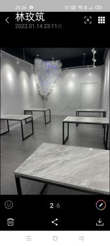 色誘工坊 - 店面天花板噴黑牆面噴乳膠漆主牆仿大理石漆