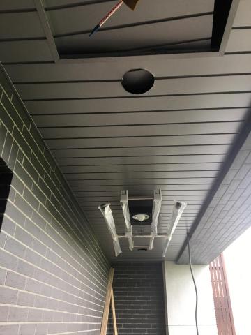 靖成實業-木作輕鋼架工程 - 輕鋼架陽台鋁企口板