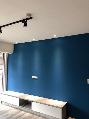 明頂油漆工程 - 桃園電視牆跳色