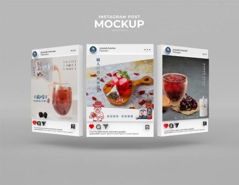 牽翊之境Qianyiland - 社群素材設計，針對商品特色加強意象，適用於日常貼文及廣告素材