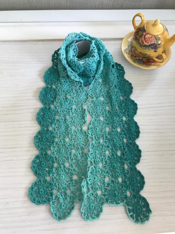 Doris愛編織 - 不斷線鉤針圍巾