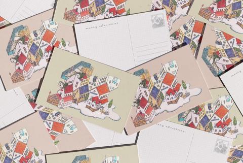 浮現設計 Present Design - 卡片設計、手繪插畫｜尋找聖誕老人