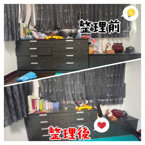 台中阿榮大型廢棄傢俱清運（居家水電） -  櫃子內容物重新整理整齊