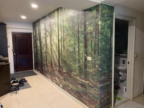 新麗窗簾裝潢行 - 北投陳府大圖壁紙