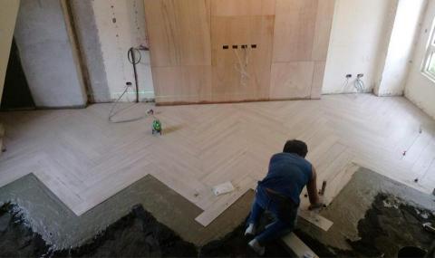 別墅、透天、規劃、統包 - 101。瓷磚施工、（一率使用大理石貼工法）