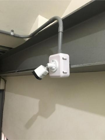 利銘安防 - 鋼構配管+攝影機接線盒