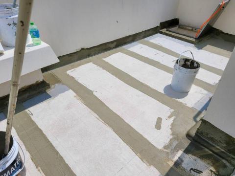 統儀企業社 - L角跟地面鋪設布幟布補強