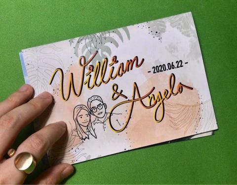 顏小姐 - 婚宴卡片設計