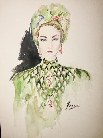 小黑藝術 - 時尚水彩插畫