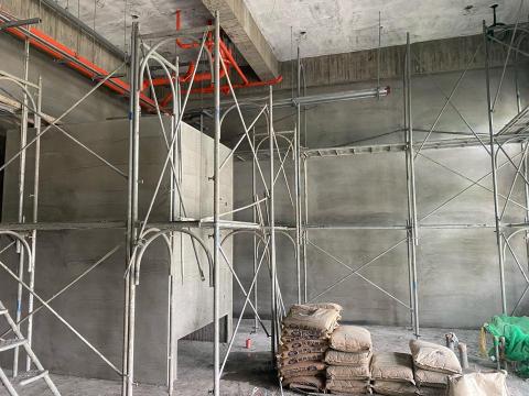 旭懿工程行 - 屏東 空軍基地泥作粉光完成