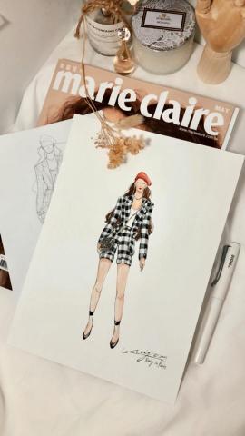 Migo插畫教室 - 時尚插畫4