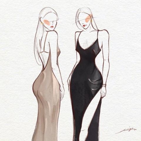 Migo插畫教室 - 時尚插畫3