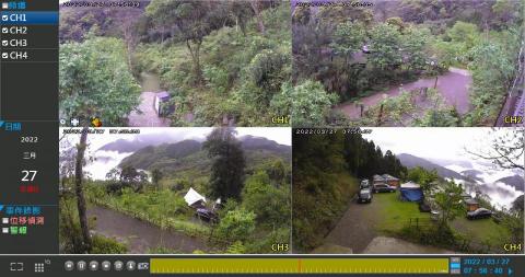 名昌監控 - 4錄DVR+200萬除霧類比鏡頭(異地遠距離網路專案)
新竹露營區1250海拔