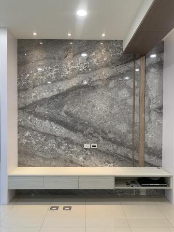 凱潔清潔有限公司 - 裝潢完電視牆除塵、油漆噴點細部清理。