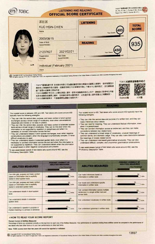 郭欣茜 - 20210221TOEIC