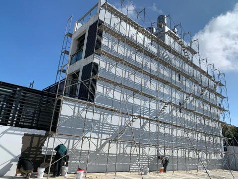 安室專業防水工程 - 外牆防水施作-傳統水性底漆+中塗+面塗