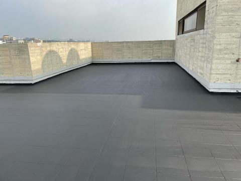 安室專業防水工程 - 廠房頂樓露台防水施作-傳統水性防水多道塗佈（未完成面）