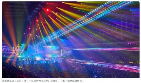 張小姐 - 最近一次的工作內容，ＡＳＭＲ演唱會，與其用華麗的動態不如用最簡單的元素製作動畫內容讓整場秀符合概念。圖片來源：ＴＶＢＳ新聞網
ＰＳ：因為尚未演出結束，ＩＧ不會放演出中的作品。