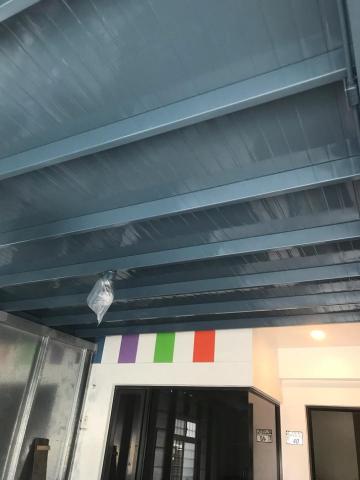 晨欣塗裝 -  C型鋼 三合一浪板 噴漆作業