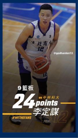 李定謀 - UBA單場24分