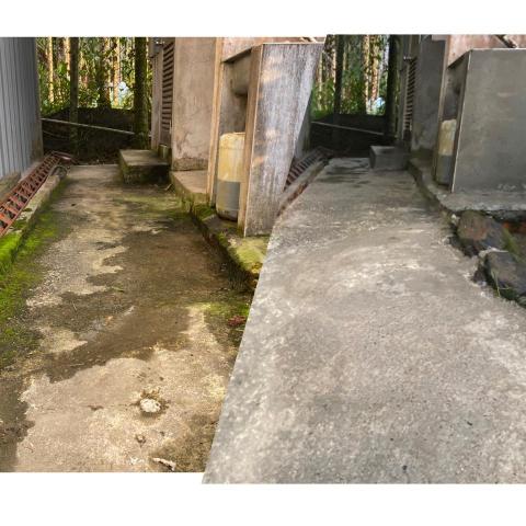 石坤儒 - 水刀清洗地面青苔污垢（前後照）