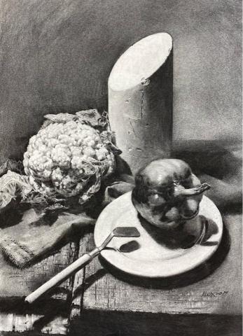 土城水彩 - 碳筆