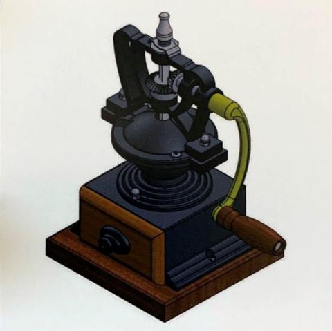 Yu-Ting Tang - 磨豆機3D建模