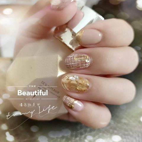 程小容 - 優雅格紋加上亮片跟雲母片超美的