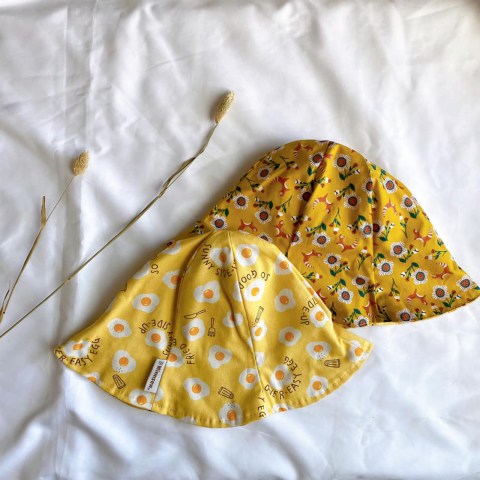 Minnsew縫紉工作室 - 親子帽、花瓣帽、漁夫帽、太陽帽、寶寶綁帶遮陽帽