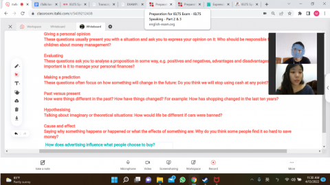 Mayson - English Lesson - IELTS Speaking Part 3
成人英文課 - 雅思 口說 Part 3