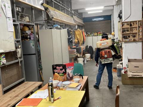 頂頂企業有限公司 - 台電殺菌消毒作業