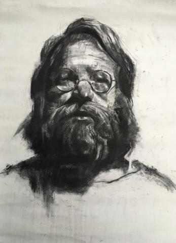 郭怜妃 - 炭筆素描