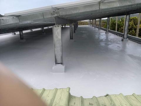 🍄裕安清潔油漆設計🌱室內裝潢 - 新竹學校頂樓防水+油漆粉刷完工後加清潔