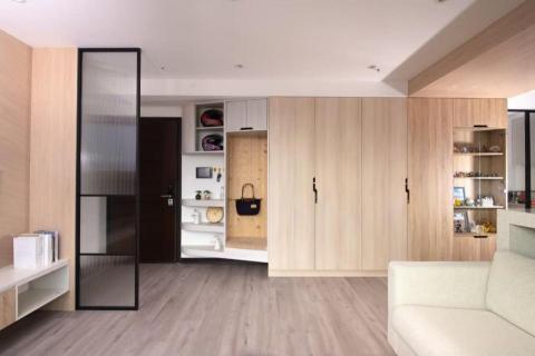 禎咖都棲室內裝修設計有限公司‧袁禎佑建築師 - 三重新成屋玄關櫃體與隔屏